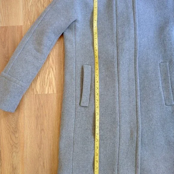 J. Crew Gray Wool Coat, Size 0 (XS/S) in perfect condition - Picture 13 of 14
